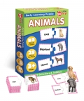 Animals Match And Learn Jigsaw Puzzle Game - 42 Pcs