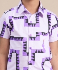 Snakes And Ladders Boys Table Print Shirt And Boxer Set