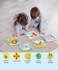Fun & Educational Puzzles - 15 Puzzle Pcs Each, Set Of 5
