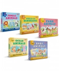 Fun & Educational Puzzles - 15 Puzzle Pcs Each, Set Of 5
