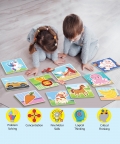 Set of 10 - Fun & Educational Puzzles- 15 Puzzle Pieces Each