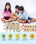 Puzzle Tray (Set Of 2)- Knob And Peg Puzzle- 36 Pegs
