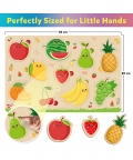 Puzzle Tray Set Of 5 - Knob And Peg Puzzle- 68 Pegs