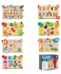 Puzzle Tray All In One Set Of 7-Knob And Peg Puzzle- 88 Pegs