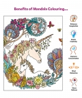Unicorn Art Colouring Kit With 24 Sheets & 12 Sketch Pens
