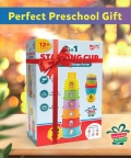 3-In-1 Stacking Cup Set With Shape & Colour Sorter Toy