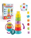 3-In-1 Stacking Cup Set With Shape & Colour Sorter Toy