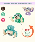 Dancing & Spinning Tumbling Monkey & Light & Music Control