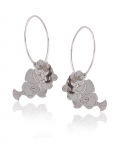 Fish Hoop Earrings