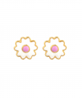 White Flower Earrings