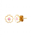 White Flower Earrings