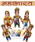 5 Pandavas Plush Dolls
