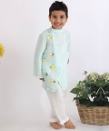 Embroidered Panel Kurta With Pyjama