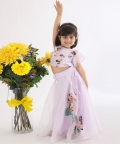 Top With Floral Cutwork Lehenga