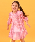 Pink & White Check Dress