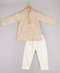 Leheriya Shaded Kurta With Pyjama