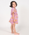Lion And Mouse Lavender Kaftan For Girls