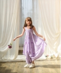 Very Peri Lilac Palazzo Jumpsuit Kids