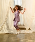 Very Peri Lilac Quilted Pant Suit Kids