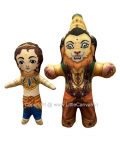 Lord Narasimha And Prahlad Plush Dolls