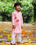 Lotus Embroidered Kurta Set
