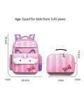Cat Lunchbag And Ergonomic School Backpack.(2 Pcs Set)