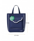 Stylish Casual Navy Blue Tote Bag With Adjustable Strap