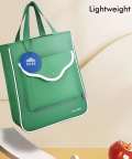 Stylish Casual Green Tote Bag With Adjustable Strap