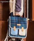 Scottish Plaid Checks Rectangle Style Backpack For Kids