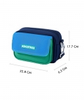 Blue & Green Canvas Material Casual Sling Bag For Kids