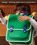 Jade Green Rectangle Style Backpack For Kids