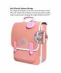 Coral Peach Rectangle Style Backpack For Kids