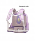 Purple Rainbow Splash Ergonomic School Backpack