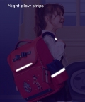 14.5Inch, Red British Theme Ergonomic School Backpack