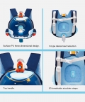 Rocket Theme Donut Backpack For Toddlers & Kids With Leash