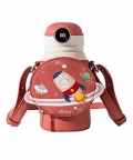 Bunny Spaceship Theme Print Water Bottle