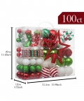 Ball Ornaments Elf Theme Balls, 100 Pcs Box Set