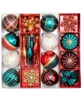 50Pc Christmas Ball Tree Ornaments Xmas Decoration/Decor Set