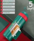 Stainless Steel Sleek Christmas Water Bottle 330 Ml