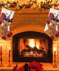 Little Surprise Box White Stocking Reindeer Stockings