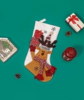 Little Surprise Box White Stocking Reindeer Stockings
