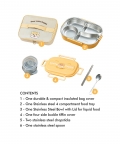 Cute Puppy Big Size Lunch Box, Lunch Bag,Spoon & Chopsticks