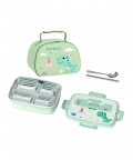 Dino Big Size Lunch Box, Lunch Bag,Spoon & Chopsticks