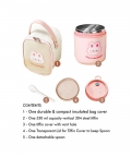Rabbit, Soup Box /Tiffin With Vertical Tiffin Bag With Spoon