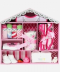 Newborn Baby Girl Wooden Dollhouse Gift Hamper (0-12 months)
