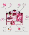 Newborn Baby Girl Wooden Dollhouse Gift Hamper (0-12 months)
