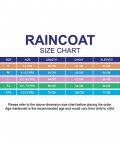 Blue Monkey Knee Length Raincoat For Kids