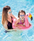 Milky Teal Frame Uv Protected Swimming Goggles