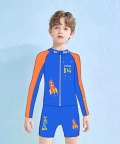 2 Pcs Shirt & Shorts Set Space Swimwear Knee Length