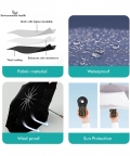 Lilac Holographic Glitter Rain Umbrella